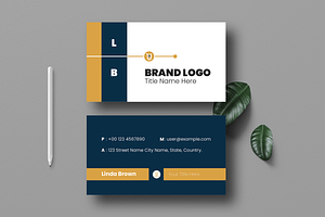Clean Business Card Layout, a Business Card Template by MightyDesign