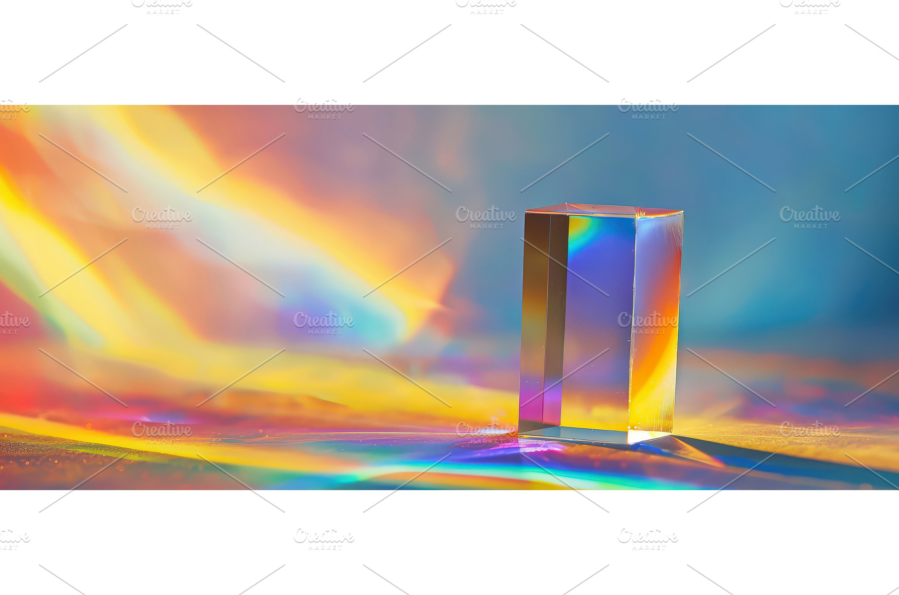 Colorful light spectrum through, an Abstract Photo by piter.goskov