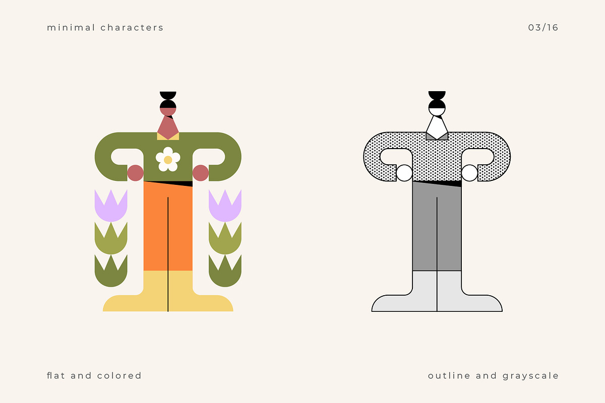 Minimal Character Set, a Person Illustration by Léo Alexandre (Photo 4 of 18)