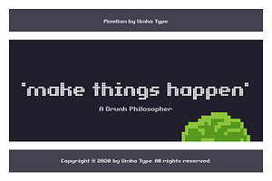 Pixelion Pixel Game Font