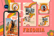 Freonia Instagram Template, a Social Media Template by Creatchees.std (Thumbnail 1 of 5)