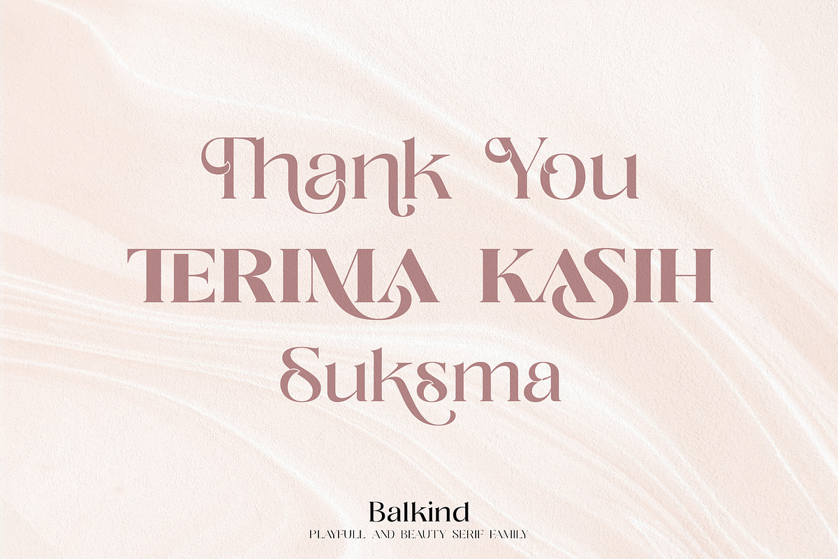 Balkind - Modern Beauty Serif Font, a Serif Font by Ekahermawan (Photo 25 of 25)