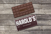 Chocolate Bar Pack Mock-Ups, a Packaging Mockup by Modern Studio (Thumbnail 4 of 8)