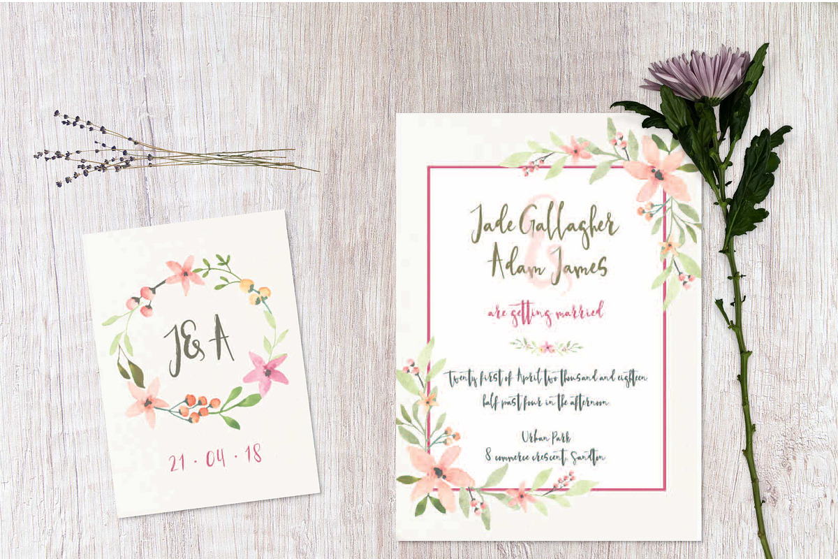 Hand painted watercolour florals, a Texture Illustration by Desert Rose (Photo 3 of 9)