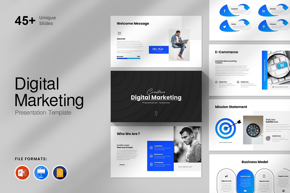 Digital Marketing Presentation, a Presentation Template by GenerousArt (Photo 1 of 8)