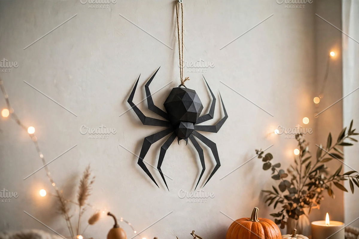 Halloween spider - 3d papercraft, a Card Template by PAPER amaze (Photo 2 of 3)