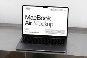MacBook Air Mockup PSD