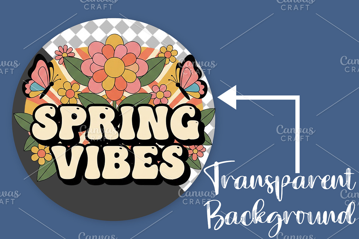 Spring Vibes PNG, an Illustration by Canvas Craft (Photo 2 of 6)