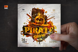 Pirate Party Flyer Template