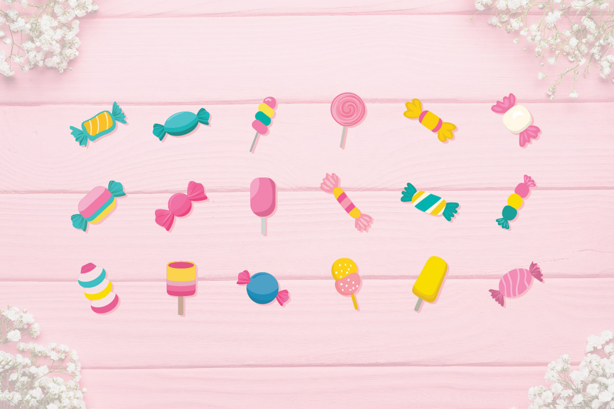 Colorful Wrapped Candy Pack, a Decorative Illustration by jongcreative (Photo 3 of 4)