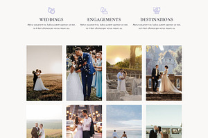 Iris Wedding Photography WP Theme