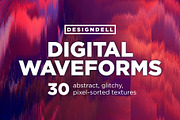 Digital Waveforms Glitch Textures, a Texture Graphic by Designdell (Thumbnail 1 of 5)
