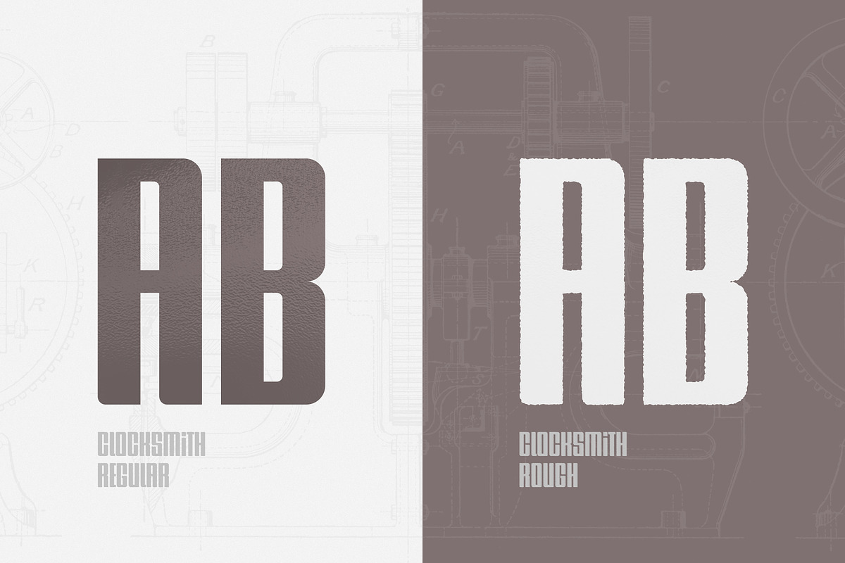 Clocksmith - Bold Display Font, a Sans Serif Font by AlienValley (Photo 6 of 7)