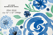 Blue Floral Cross Invitation, an Invitation Template by La Bella Rue (Thumbnail 4 of 4)