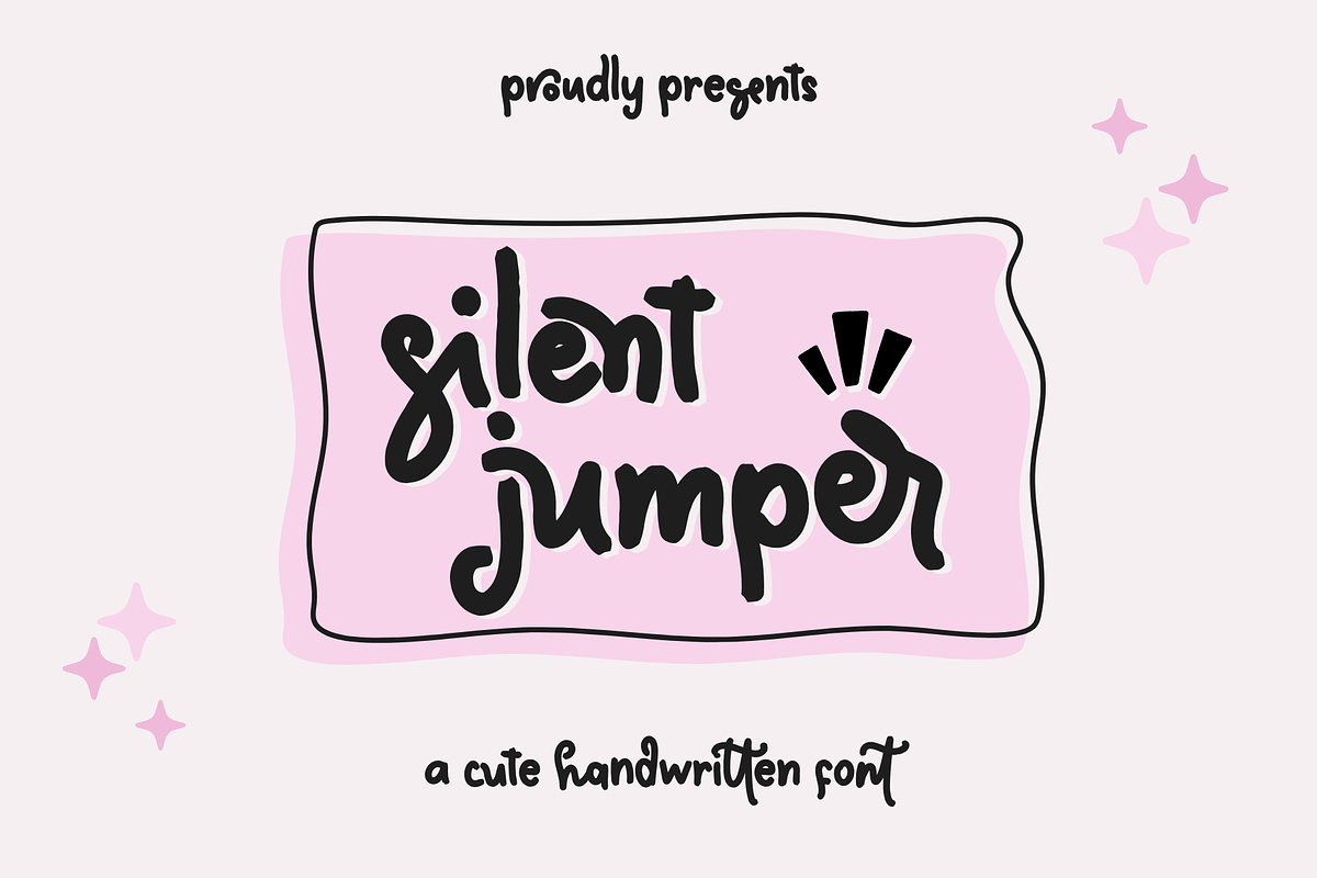 Silent Jumper, a Handwritten Font by BearyType Studio (Photo 1 of 6)