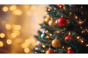 festive bokeh light ai generated, a Background Photo by pikepicture