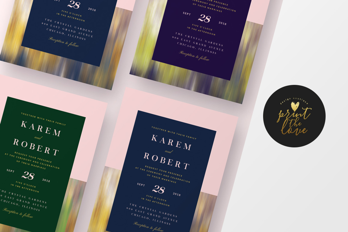 Wedding Invitation - Karem, an Invitation Template by Print The Love Boutique (Photo 1 of 3)