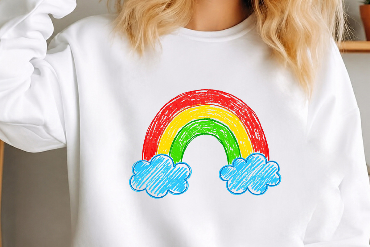 Hand Drawn Rainbow PNG, a Seasonal Illustration by Canvas Craft (Photo 2 of 6)