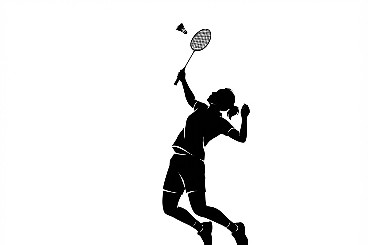 60 Badminton Player Smash Silhouette, a Person Illustration by Amazin_art (Photo 16 of 42)