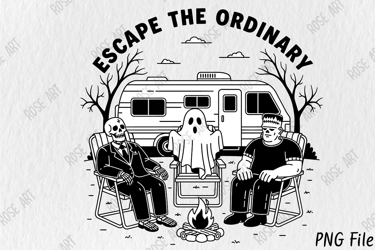 Escape the Ordinary SVG Design PNG, a Seasonal Illustration by Rose Art (Photo 1 of 5)