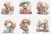 Baby in bloom Teddy bear png, a Seasonal Illustration by CreationArt (Thumbnail 3 of 7)