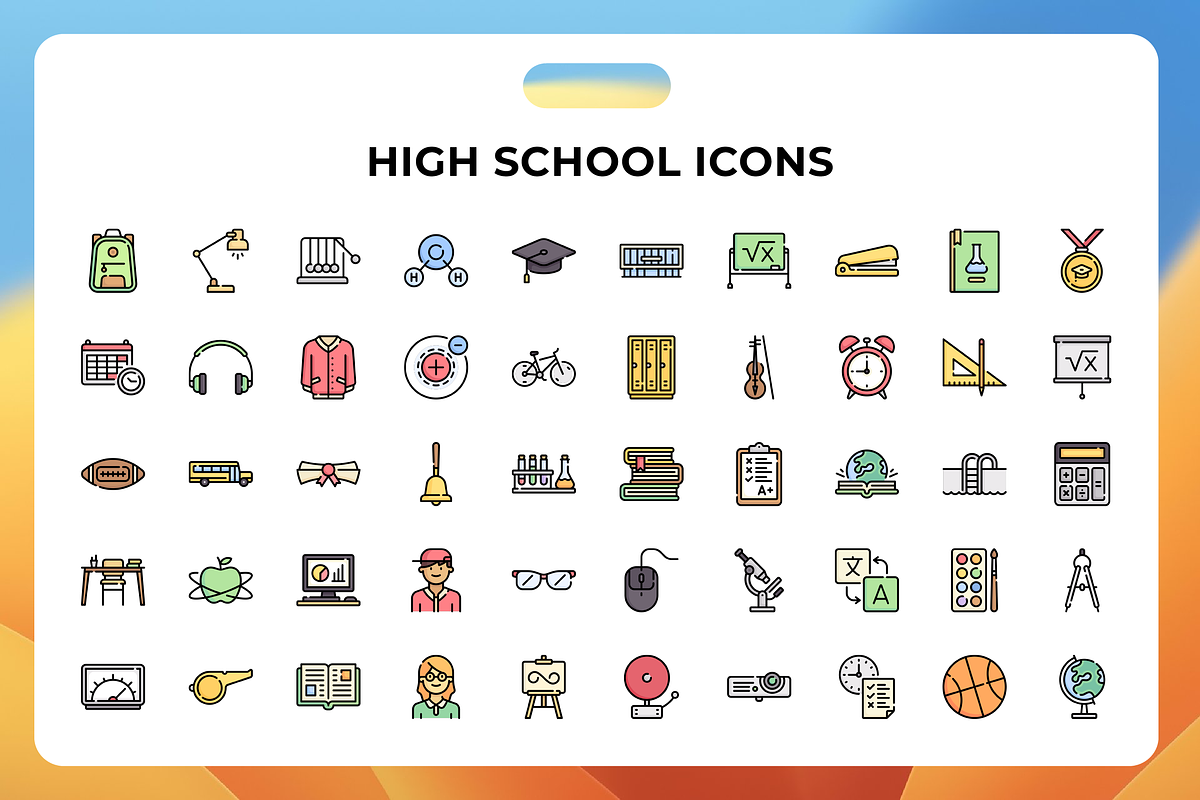 High School Icons, an Icon by Wencory