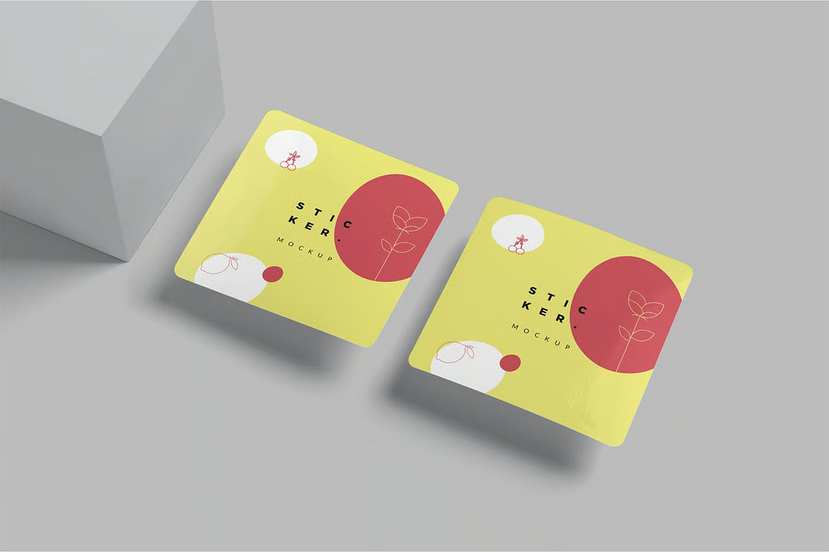 Sticker Mockup, a Packaging Mockup by megostudi0 (Photo 4 of 7)