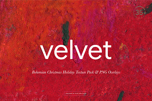 Velvet Christmas Bohemian Textures