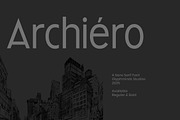Archiéro - A Sans Serif Font, a Font by Glyphminds Studios (Thumbnail 1 of 10)