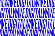 DIGITAL WAVE - ITALIC CAPS FONT, a Font by Digital Breath templates (Thumbnail 1 of 7)