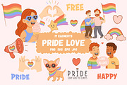LGBT Pride Clipart, a Person Illustration by Bielousova Art (Thumbnail 1 of 8)
