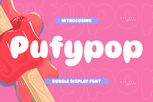 Pufypop Bubble Display Font