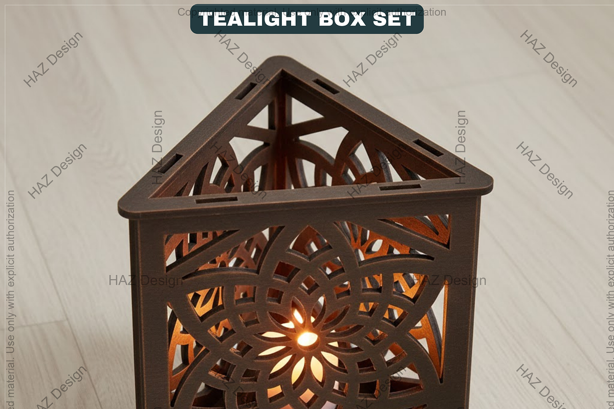 Tealight Holder, Xmas Table Centerpi, a Graphic by AtacanDigital (Photo 4 of 10)
