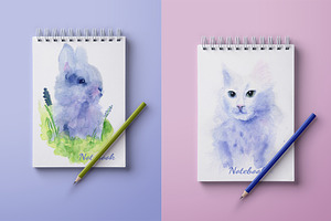 Animals & Birds Watercolor Set