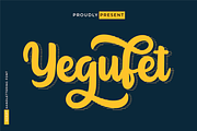 Yegufet, a Script Font by twinstd (Thumbnail 1 of 11)