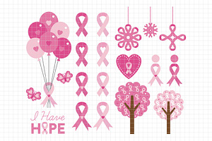 Breast Cancer Clipart (DC59)