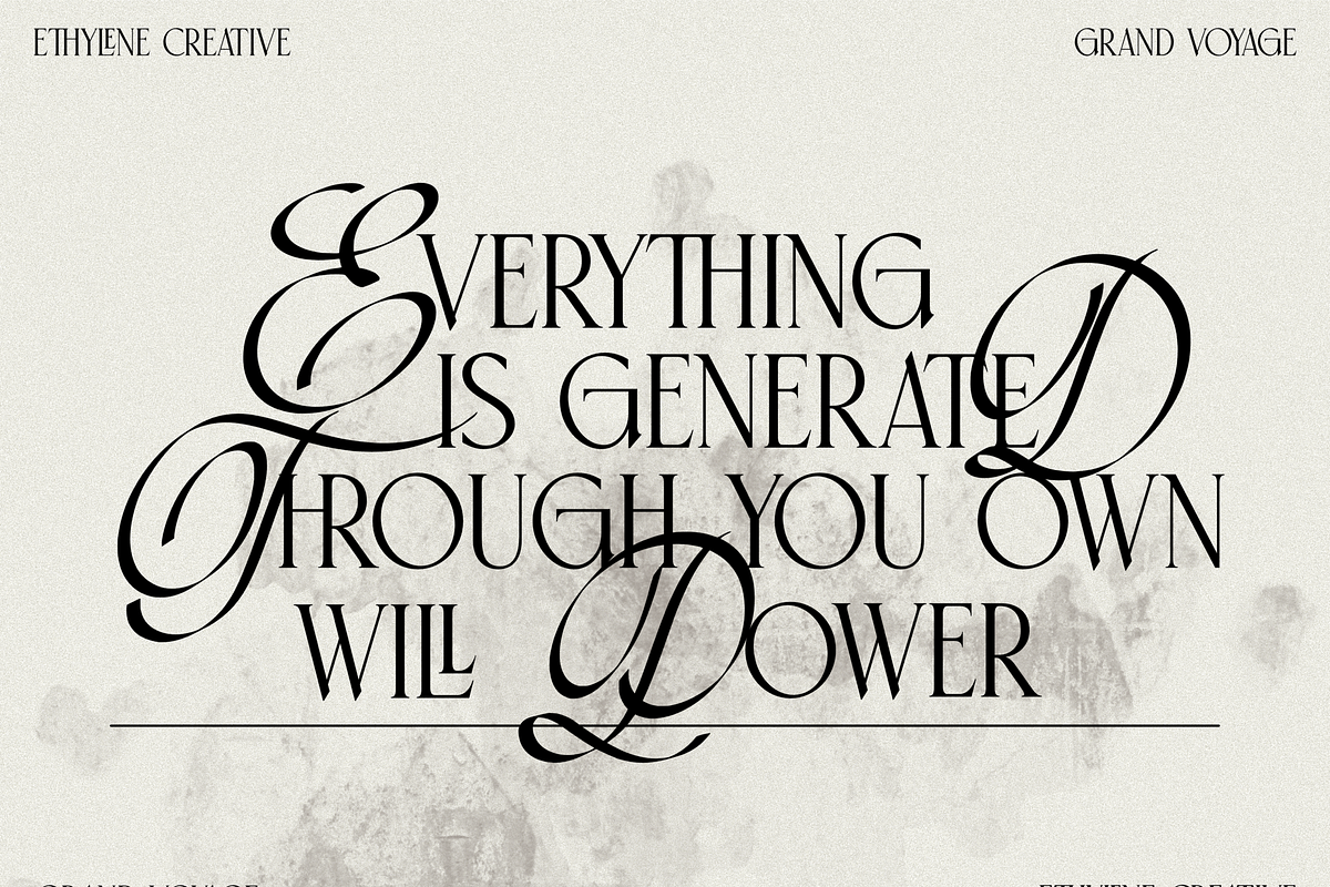 Grand Voyage, a Font by ethylene.creative (Photo 2 of 13)