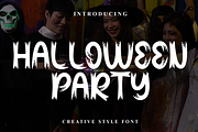 Halloween Party | Script Font, a Script Font by Scratchones (Thumbnail 1 of 8)