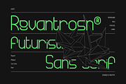 Revantrosn - Futuristic Sans Family, a Font by Indotype Foundry (Thumbnail 1 of 10)