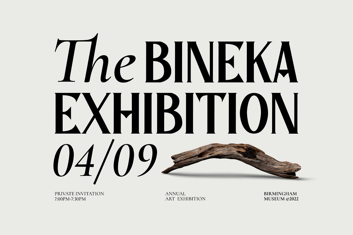 Bioned - Elegant Gothic Serif Font, a Blackletter Font by Imoodev (Photo 2 of 6)