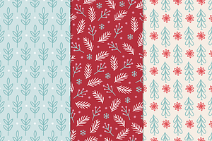 12 Christmas Seamless Patterns