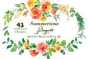 Summertime Bouquets - Watercolor Flo, an Illustration by SmallHouseBigPony (Thumbnail 5 of 6)