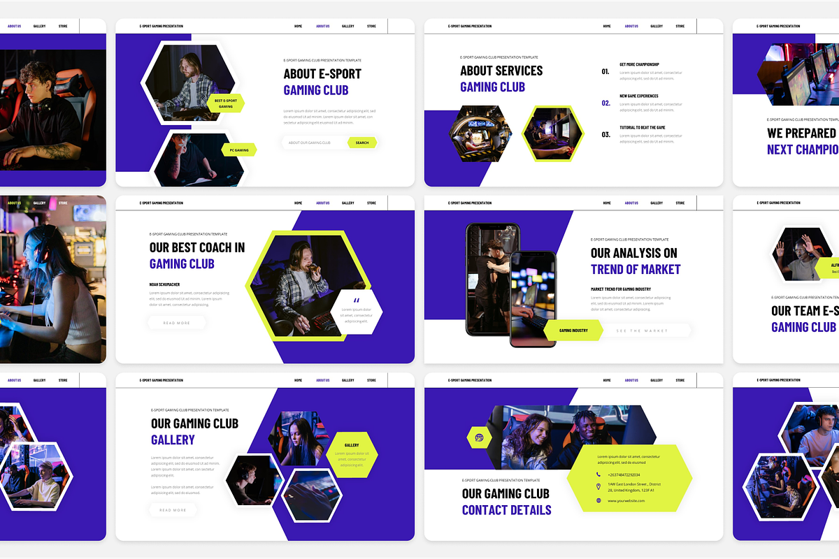 Esport Gaming Google Slide Template, a Presentation Template by Annora Studio (Photo 2 of 5)