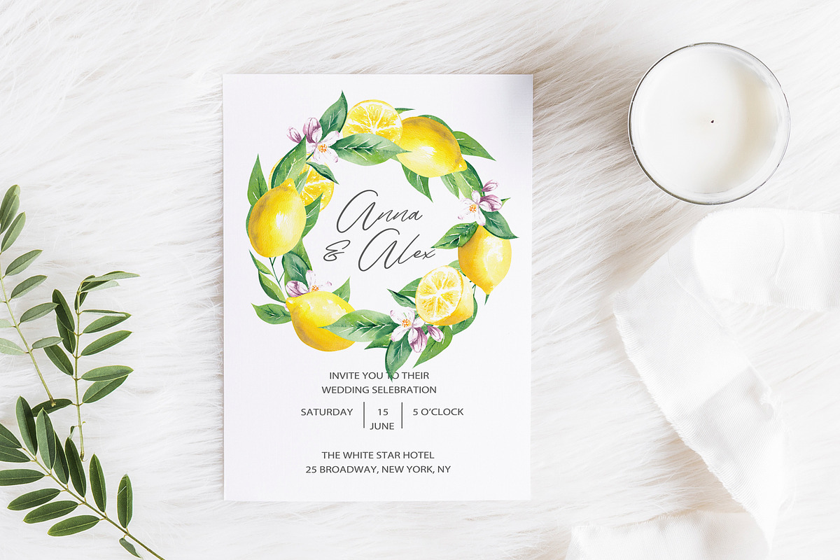 Watercolor Lemons Clipart, an Illustration by YuliyaArtGarden (Photo 5 of 6)