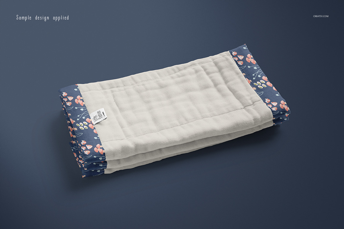 Burp Cloth Mockup Set, a Hat Mockup by creatsy5 (Photo 6 of 12)