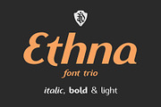 Ethna font trio, a Sans Serif Font by NREY (Thumbnail 1 of 5)
