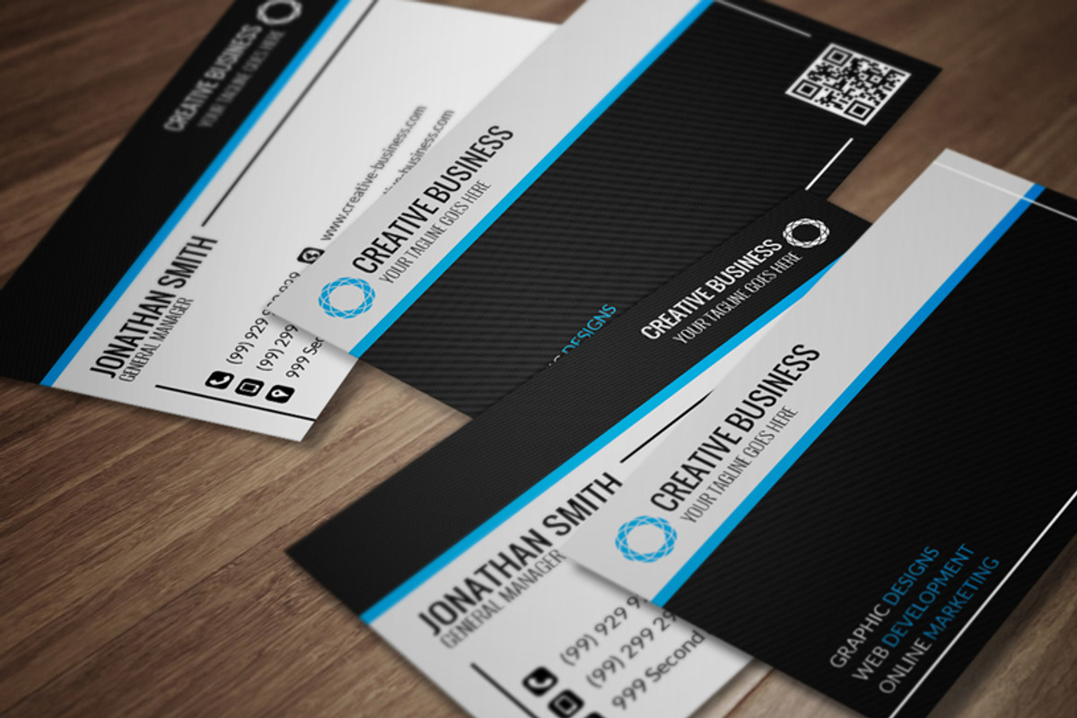 Modern Corporate Business Card CM016, a Business Card Template by annozio