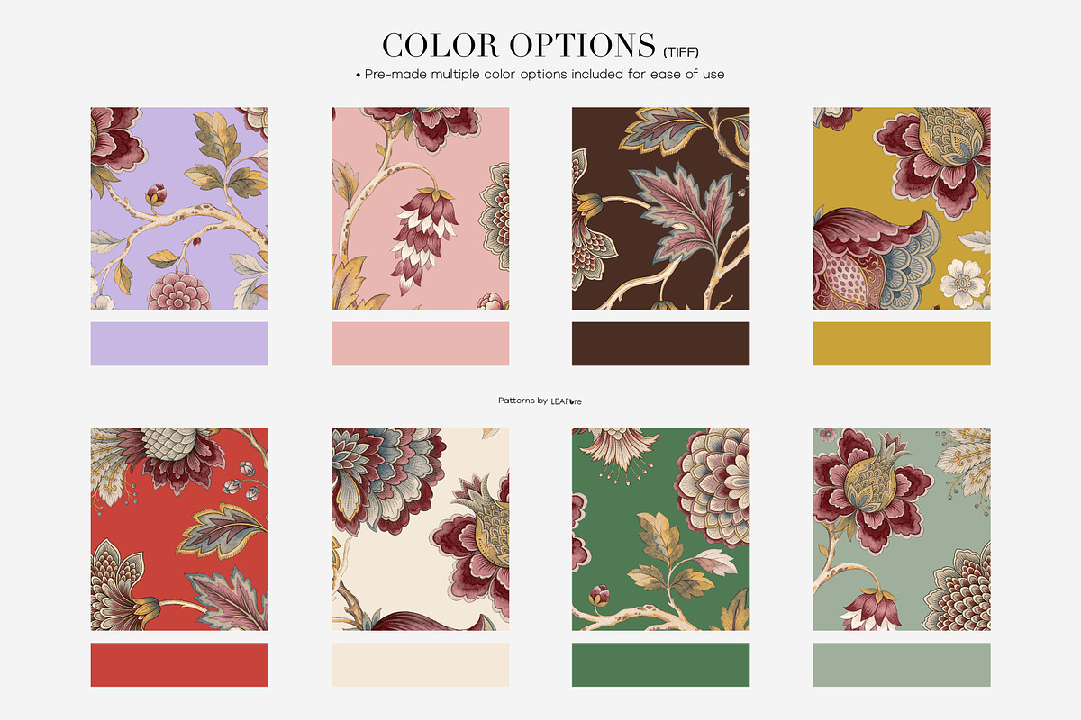 Chintz Exquisite Seamless Patterns, a Pattern Graphic by LEAFure (Photo 2 of 11)