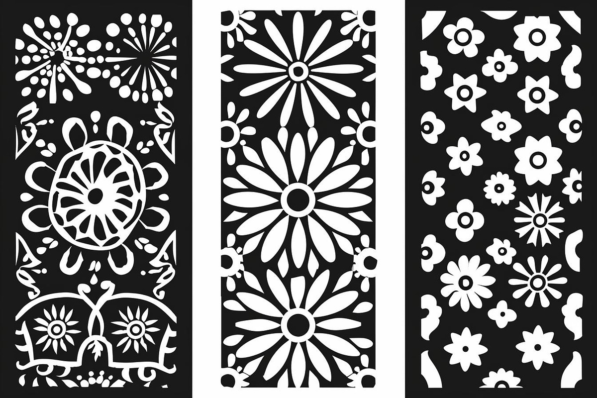 Elegant Floral Laser Cut Panel Bundl, an Object Graphic by BIPLOB EXPERT (Photo 5 of 7)