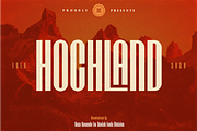 HOCHLAND, a Font by Bagerich Type Foundry (Thumbnail 1 of 6)